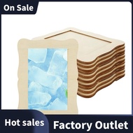 12 Pack Wooden Picture Frames for Crafts DIY Wood Craft Picture Frames for Birthday Party Mother' S 