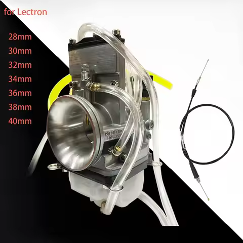 28mm 38mm 40mm For Lectron High Velocity Adjustable Power Jet Carburetor with Cable For YZ250F KX250