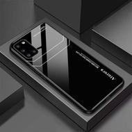 Case for SAMSUNG M51, A31, A51, A71 Shiny Tempered Glass Back Phone Case