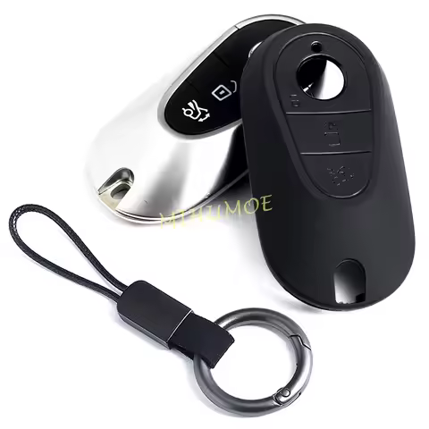 Matte Black Car Key Fob Cover Case Keychain For Mercedes Benz Accessories W206 S206 W214 S214 W223 X