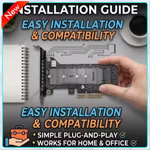 PH4215 PCIe 5.0 X4 to M.2 NVMe SSD Adapter Card Support 2230 2242 2260 2280 22110 Expansion Board wi