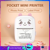 Sticker Notes Print Thermal Printer Mini Portable Wireless Bluetooth Label Printer Paper Photo Pocke