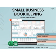 Auto Invoice Business Bookkeeping Spreadsheet Income Expense Tracker Tax Accounting Template Mileage