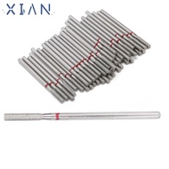 XIANEE 50pcs Nail Grinding Heads, Dead Skin Removal Flat Head Flat Head Nail Drill Bits, F-3.3mm Cut
