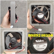 Quạt tủ lạnh Panasonic DC 8V 9x9cm 2 dây có viền xốp mới chính hãng