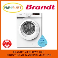 BRANDT WFB180WA 8KG FRONT LOAD WASHING MACHINE + 2 YEARS WARRANTY