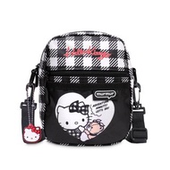 murmur輕量旅行兩用mini包 | hello kitty (黑白格) | 附吊飾