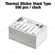 A6 THERMAL STICKER 500pcs  10cmx15cm FOLD STACK