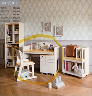 日本岡村製作所實木兒童書枱 儲物推車 椅 櫈Okamura 865LAC-WD55 Study Desk and Chair