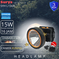 SENTER KEPALA SURYA SYH L156R / HEADLAMP SURYA SYH 156R / SENTER KEPALA L-156R/ 15 WATT TAHAN HINGGA