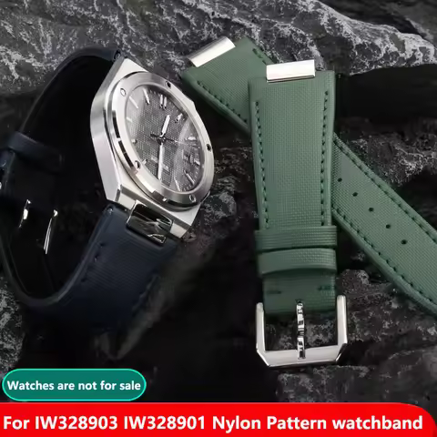 High Quality Nylon Watch band For IWC Engineer IW328903 IW328901 Metal interface Watch strap Men's W