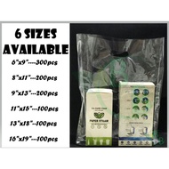 Transparent Plastic Bag/Clear Plastic Bag/PP Thank You Bag 6"x9"/8"x11"/9"x13"/11"x15"/13"x18"/16"x1