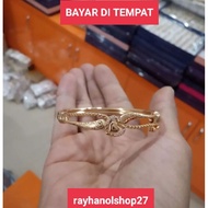 Latest Titanium gem/fhasion women's bracelet, 23k gold plated jewelry