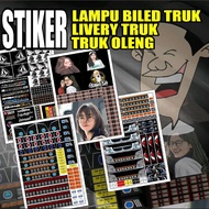 stiker truk oleng stiker livery truk stiker biled
