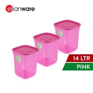 Elianware 1PC/3PCS 14Ltr Large Airtight Container Bekas Beras Keropok Rice Storage