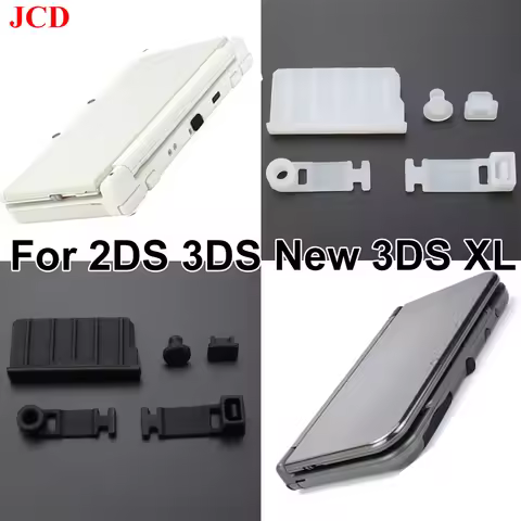 jcd For New 3DS XL/LL 3DSXL 3DSLL 2DS Cover Silicone Anti-Dust Plug Earphone jack Charging Dock Dust