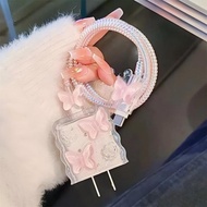 IPHONE 3D Charger 18w & 20wiphone Cable Protector Adapter Case Charger Various Motifs korean style