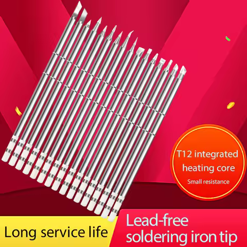 T12 Soldering Iron Tips T12-K KU BC2 D24 B2 C1 ILS JL02 Replacement Heater Soldering Head Universal 