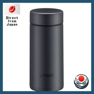 Tiger Thermos Flask (TIGER) Tiger Water Bottle 200ml Screw Mag Bottle Stainless Bottle Vacuum Insulated Bottle Heat Retention and Cold Insulation Available at Home Tumbler Available Steel Black MMP-K021KS