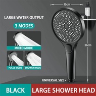 Pressurized Shower Head Showerhead Set Large Panel Bathroom Large Water 3 Mode High Pressure Shower Head Water Saving