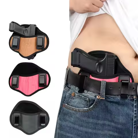 Tactical Hunting Holster PU Leather Concealed Gun Pistol Pouch for Glock 19 Sig Sauer Beretta Kahr B