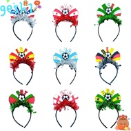 GESH1 National Team Flag Headband, Flag Design Football Event Headband, Sports Accessory Soccer Fan 