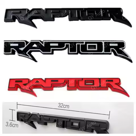 Ranger Raptor Letters Fit for Ford Ranger Raptor Tailgate Badge Raptor Type Model Rear Gate Badge 3D