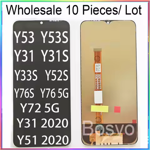 10 Pieces/Lot For Vivo Y53S Screen Lcd Display With Touch Y53 Y33S Y31 Y31S Y31 2020 Y55S Y75 Y51 20