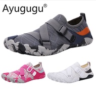 Kasut raya Ayugugu Indoor Fitness Shoes White Non-slip Aqua Shoes Unisex Beach Water Shoes Swim Snor