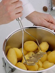 1入廚房馬鈴薯搗碎器，蛋和酪梨搗碎器工具