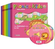 🚚包郵🚚. phonics kids棒棒英語自然拼讀12冊+6張DVD+9張CD