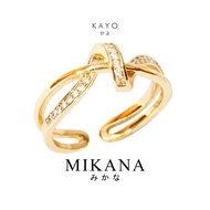 Mikana 18k Gold Plated Kayo Ring Accessories For Women Adjustable Rings