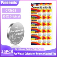 15pcs Panasonic CR1632 CR 1632 DL1632 ECR1632 BR1632 3V Lithium Battery For Smart Watch Remote Control Button