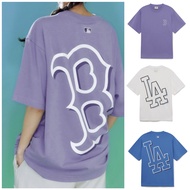 (3ATSB0433) MLB KOREA Basic Mega Logo Oversized Fit Short-Sleeved T-Shirt