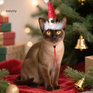 BABY Pet Christmas Hat Classic Red Pet Santa Hat Festive Red Christmas Hat for Cats and Dogs Perfect