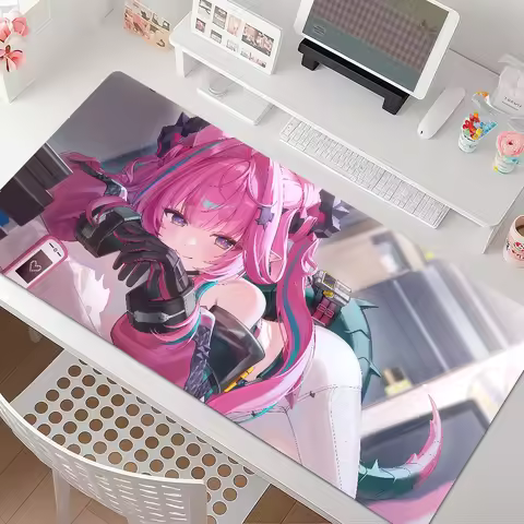 Game Arknights Endfield Yvonne Mouse Pad Anti Slip Rubber Edge Locked Thickened Laptop Gaming Desk M