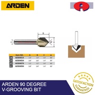 ARDEN 90* V-GROOVING BIT ROUTER BIT #58 59 60 61