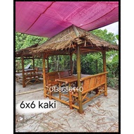 Gazebo Buluh 4x6 6x6 dan 8x6