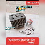 Cylinder Blok Boringan Komplit Mesin Potong Rumput 328 Tanika Turbo