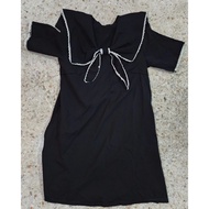 Korean lolita sailor black short sleeve dress