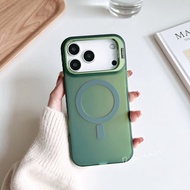 MIni เคสตั้งได้แม่เหล็ก โฮโลแกรม พร้อมฟิล์มกระจกกล้อง Magnetic Case For iPhone 17 Pro Max 17Air i11 