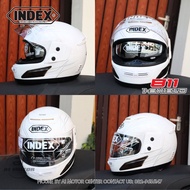 หมวกกันน็อคเต็มใบ INDEX รุ่น 811 i-shield หน้ากาก 2 ชั้น ฟรีไซสรอบศรีษะ 58-60 ประมาน L ผ่าน มอก.ใช้ไ