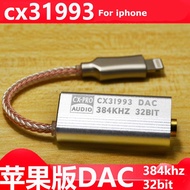 DAC CX31993 Headphone Amplifier HiFi Decoding AMP Adapter Sound Card For iPhone iOS Android Type C t
