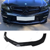 For Mercedes W204 C63 B Style Front Bumper Lip Spoiler Splitter Diffuser C-Class C63 AMG 2011-2014