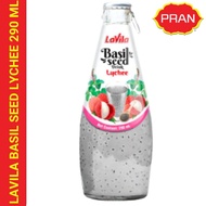 PRAN LAVILA BASIL SEED FRUIT DRINK 290 ML LYCHEE.