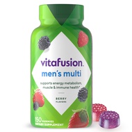 vitafusion Adult Gummy Vitamins for Men, Berry Flavored Daily Multivitamins for Men With Vitamins A,