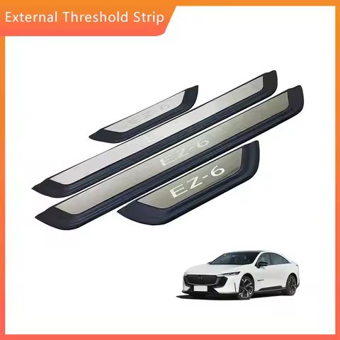 2024 FOR Mazda EZ-6 EZ6 Car Accessories Door Sill Pedal Scuff Plate Guard Protector
