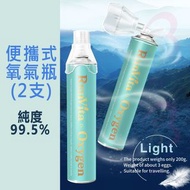 和泰 - 便攜式純氧氣瓶 氧氣罩 提高血氧濃度 家用緊急氧氣瓶 缺氧 高原反應 緊急供氧 10L 面罩式 純度 99.5% 2樽