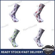 HypeVibes Thunder Bolt Colour Logo Cotton Socks Stokin Unisex Stokin Hipster Logo Kilat Stokin