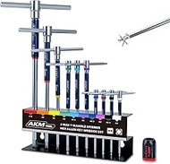 AKM TOOL 11 Pcs 3-Way T-Handle Hex Allen Key Wrench Set, Metric, 2mm-10mm, Sliding Handle, Allen Wre